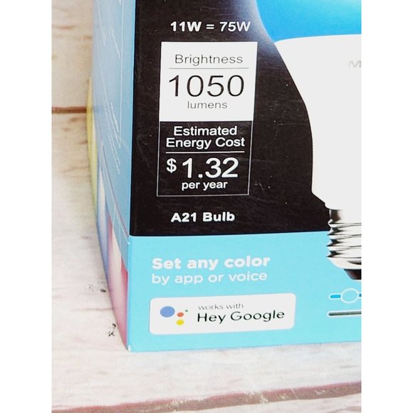 Upgrade Your Lighting System with Mercury 2 Pack RoHS Color+White LED Smart Wi-F - Picture 3 of 15